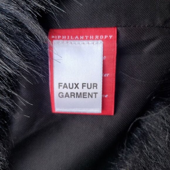 NWT n:philanthropy Faux Fur Harlan Jacket in Black Cat - Picture 11 of 11